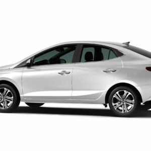 Automotive photo editing service showing a silver car isolated on a pure white background with a realistic floor shadow.